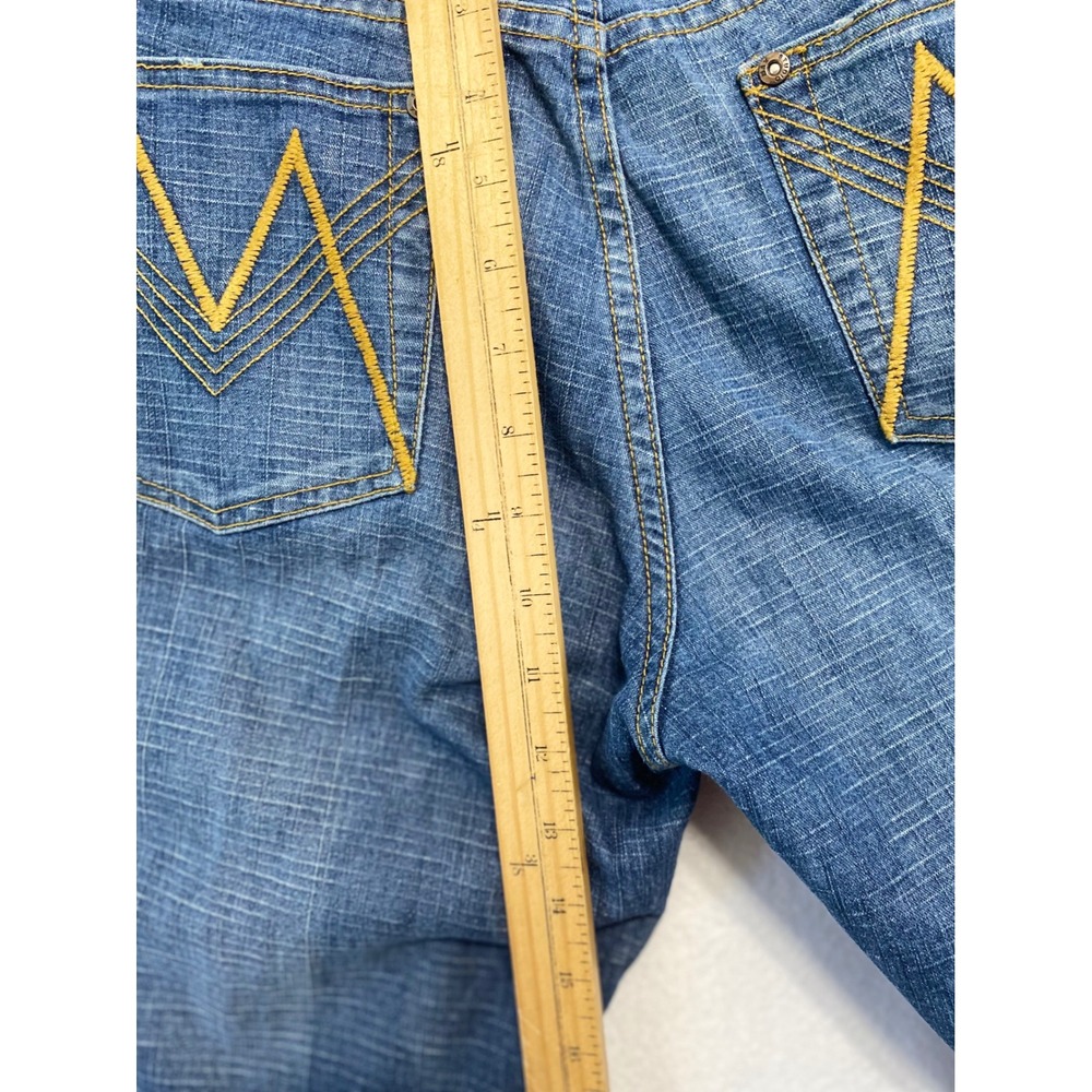 Relativity Bootcut Jeans Women 18 Blue Medium Wash Stretch Denim Mid Rise - Picture 12 of 12